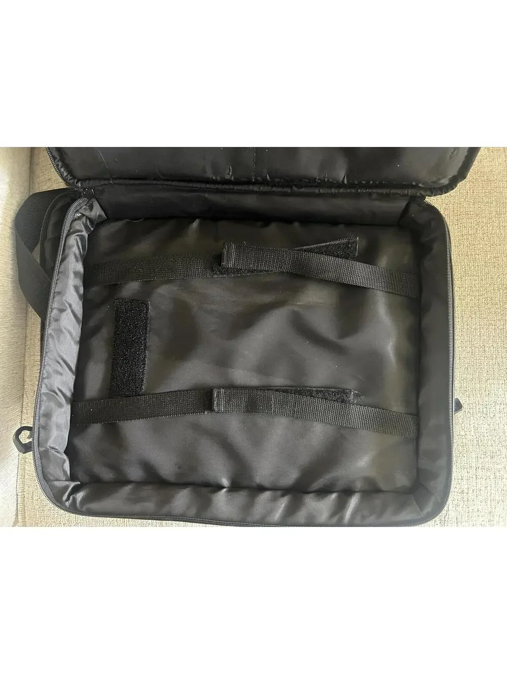 Vintage Office Gear C2 Black Faux Leather Laptop Briefcase Y2K Carrying Case